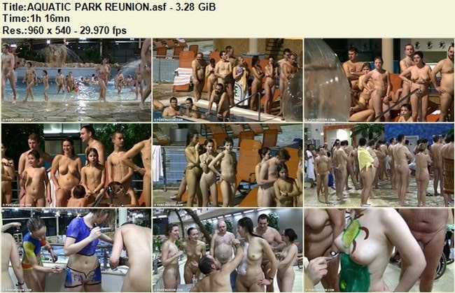 People naturists France video - Aquatic park reunion